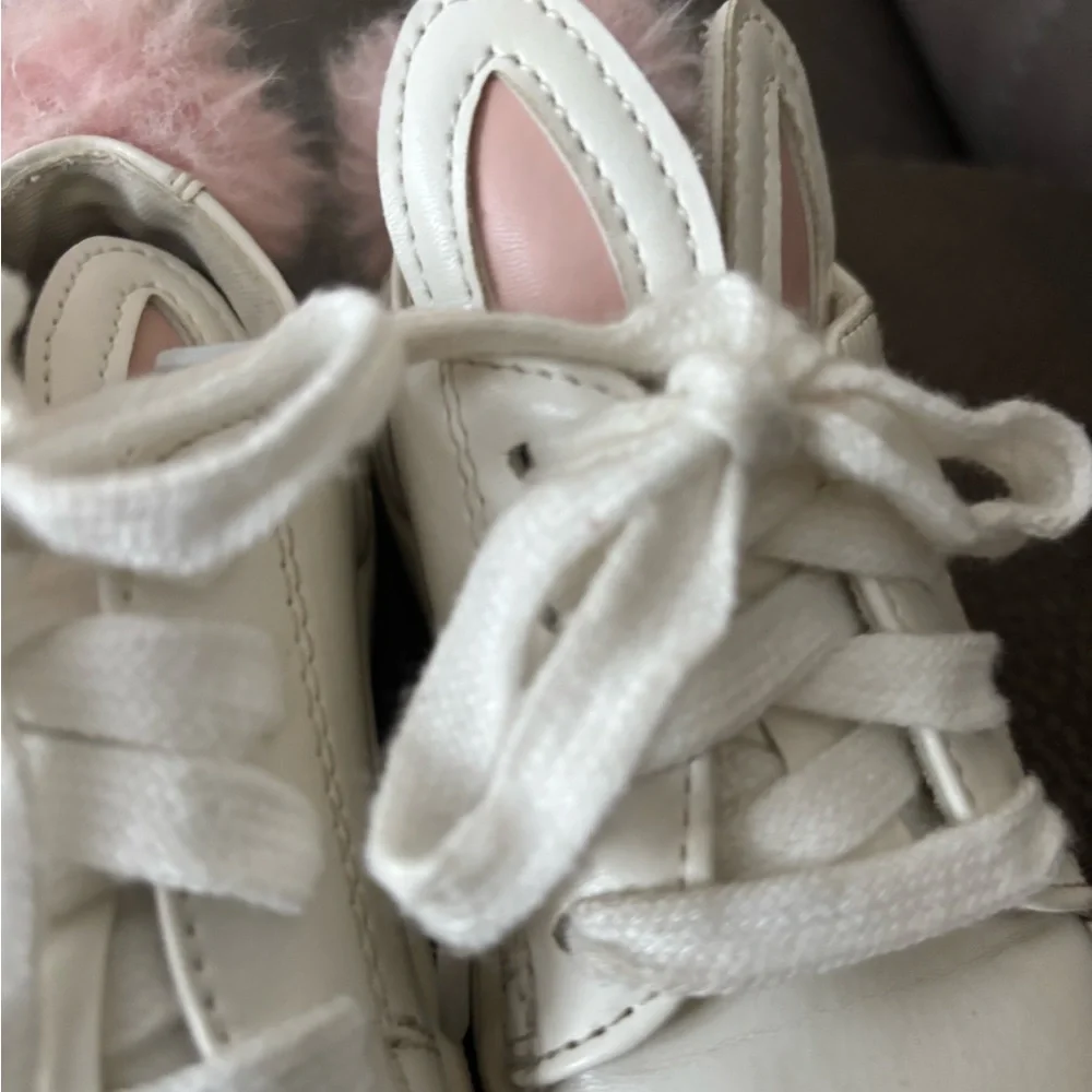 Minna parikka White Bunny Ears Shoes toddler size 5